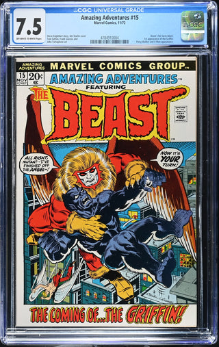 Amazing Adventures #15 (11/72) Graded CGC 7.5 front cover