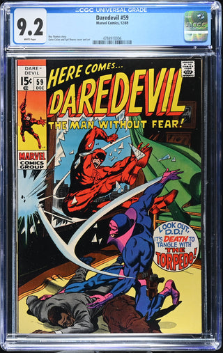 Daredevil #59 (12/69) Graded CGC 9.2 front cover
