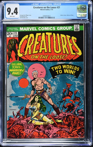 Creatures on the Loose #21 (1/73) Graded CGC 9.4 front cover