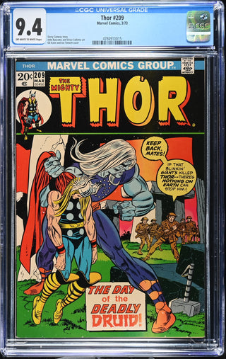 Thor #209 (3/73) Graded CGC 9.4 front cover