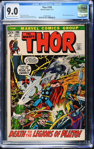 Thor #199 (5/72) Graded CGC 9.0 front cover
