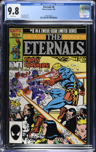 Eternals #8 (5/86) Graded CGC 9.8 front cover