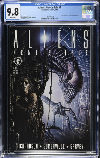 Aliens: Newt's Tale #2 (7/92) Graded CGC 9.8 front cover