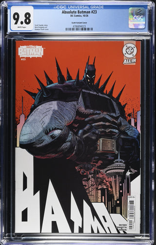 Absolute Batman #23 (10/26) Graded CGC 9.8 Scott Variant Cover front cover