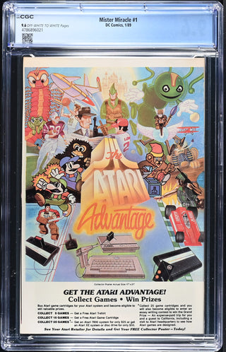 Mister Miracle #1 (1/89) Graded CGC 9.6 back cover