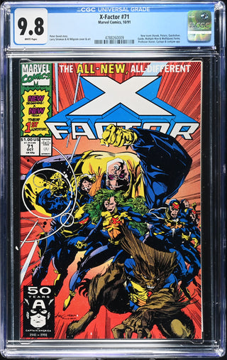 X-Factor #71 (10/91) Graded CGC 9.8 front cover