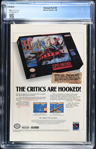 Nomad #v2 #9 (1/93) Graded CGC 9.8 back cover