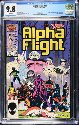 Alpha Flight #33 (4/86) Graded CGC 9.8 front cover