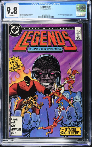 Legends #1 (11/86) Graded CGC 9.8 front cover