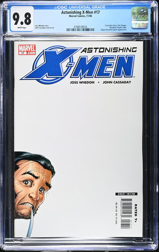 Astonishing X-Men #17 (11/06) Graded CGC 9.8 front cover