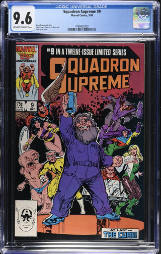 Squadron Supreme #9 (5/86) Graded CGC 9.6 front cover