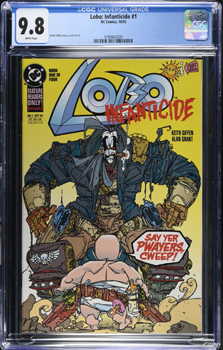 Lobo: Infanticide #1 (10/92) Graded CGC 9.8 front cover