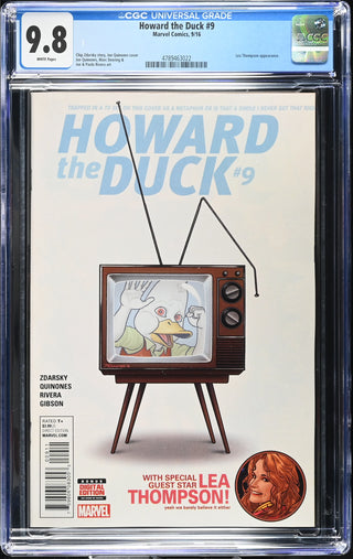 Howard the Duck #9 (9/16) Graded CGC 9.8 front cover