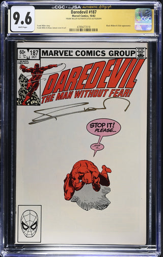 Daredevil #187 (10/82) Graded CGC 9.6 front cover