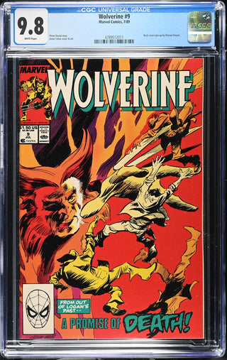 Wolverine #9 (7/89) Graded CGC 9.8 front cover