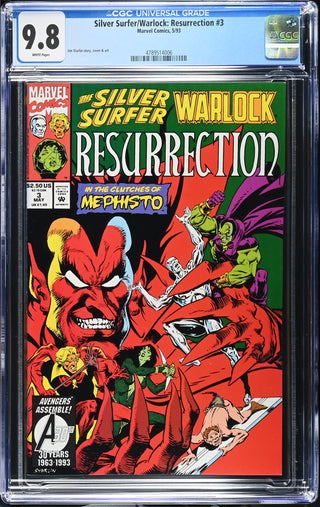 Silver Surfer/Warlock: Resurrection #3 (5/93) Graded CGC 9.8 front cover