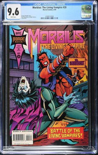Morbius: The Living Vampire #20 (4/94) Graded CGC 9.6 front cover