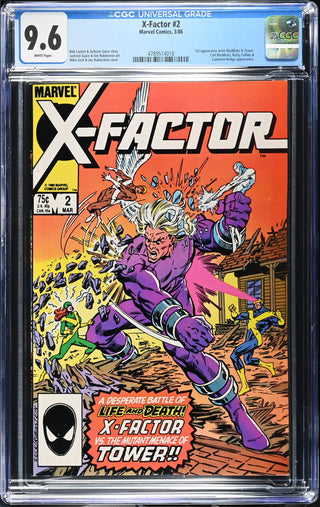 X-Factor #2 (3/86) Graded CGC 9.6 front cover