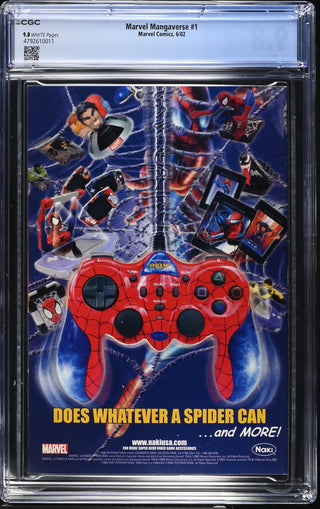 Marvel Mangaverse #1 (6/02) Graded CGC 9.8 back cover