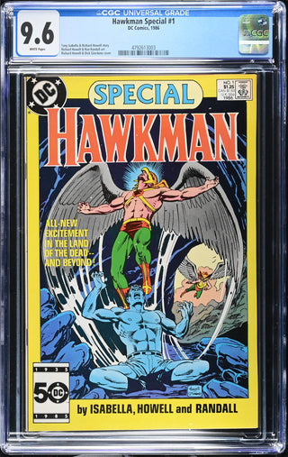 Hawkman Special #1 (1986) Graded CGC 9.6 front cover