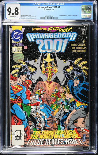 Armageddon 2001 #1 (5/91) Graded CGC 9.8 front cover