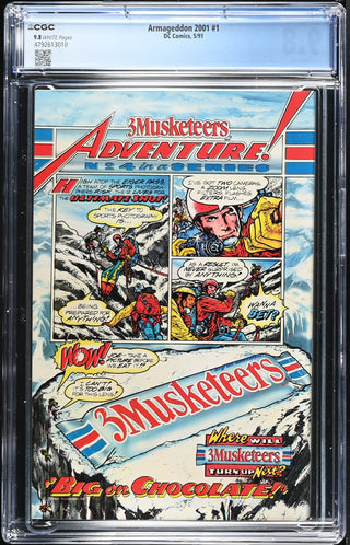 Armageddon 2001 #1 (5/91) Graded CGC 9.8 back cover