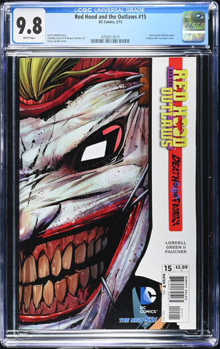 Red Hood and the Outlaws #15 (2/13) Graded CGC 9.8 front cover