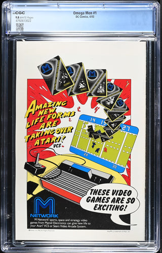Omega Men #1 (4/83) Graded CGC 9.8 back cover