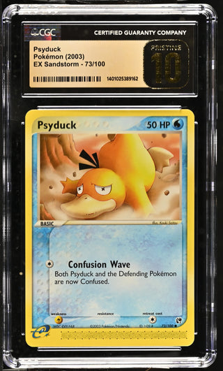2003 EX Sandstorm Psyduck 73/100 CGC PRISTINE 10