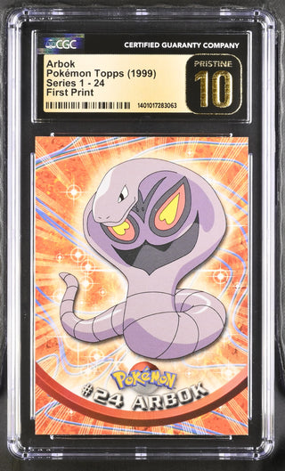 1999 Series 1 Arbok 24 First Print CGC PRISTINE 10 POP 5