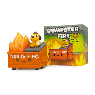 This is Fine Dumpster Fire Vinyl by 100% Soft