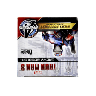 Funko Wacky Wobbler Iron Patriot (Metallic, Iron Man 3) - 2013 SDCC Exclusive/480 Made
