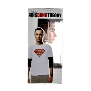 Funko Wacky Wobbler Sheldon (White Superman Shirt, Big Bang Theory) - Entertainment Earth Exclusive