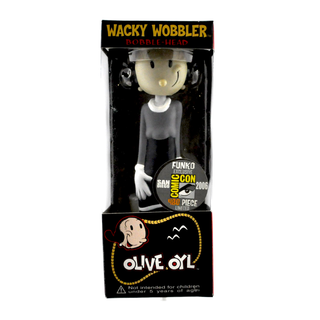 Funko Wacky Wobbler Olive Oyl (Black & White) - 2006 SDCC Exclusive/480 Made