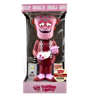 Wacky Wobbler Coin Bank - Franken Berry (13-Inch) - Limited Edition/1000pcs