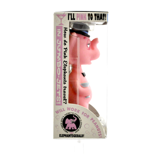 Funko Mini Wacky Wobbler Wisecracks Funky Pink Elephant (Bottom's Up)