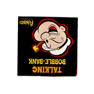 Wacky Wobbler Coin Bank - Popeye (Black & White, 13-Inch)