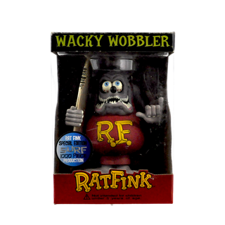 Funko Wacky Wobbler Rat Fink (Gray, Surfboard) - Special Edition/1000pcs