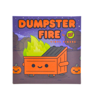 * Dumpster Fire Magical Pumpkin Trash Vinyl Figure by 100% Soft (Glow in the Dark Flame)