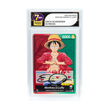 Signature Series Erica Schroeder Signed Card - Monkey D. Luffy (One Piece)