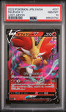 2022 POKEMON JAPANESE SWORD & SHIELD LOST ABYSS DELPHOX V #17 - Graded PSA GEM MT 10