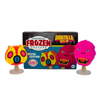 *Pre-Sale for On-Site Pickup* Blacklight Godzilla Popsicle Figure 2-Pack by Frozen Culture - SDCC 7BAP Exclusive Limited Edition /500 made