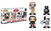 Kylo Ren (Glow in the Dark), Supreme Leader Snoke, First Order Executioner, BB-9E 4-Pack - Costco Exclusive [Damaged: 7/10]