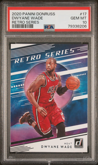 2020 PANINI DONRUSS RETRO SERIES DWYANE WADE #17 - PSA 10