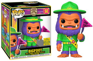 Funko Pop! Bigfoot w/ Pink Flag, Blacklight, 6-inch SE - 2023 Camp Fundays Exclusive /850 Pieces Vinyl Figure