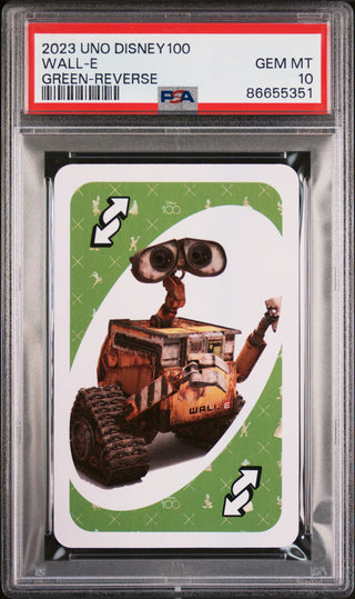 2023 UNO DISNEY 100 WALL E GREEN REVERSE PSA 10