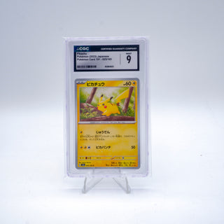 * Pokémon Scarlet & Violet 151 Pikachu (#25, Japanese) Card CGC 9