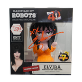 Signature Series Cassandra Peterson Signed 7 Bucks a Pop Exclusive Handmade by Robots - Elvira Orange Dress