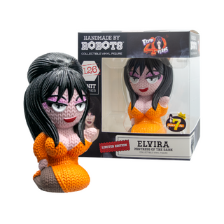 7BAP Exclusive Handmade By Robots Vinyl - Elvira Orange Dress - Shot at Signed Chase!