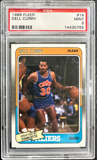1988 FLEER DELL CURRY  #14 - PSA 9 ROOKIE CARD